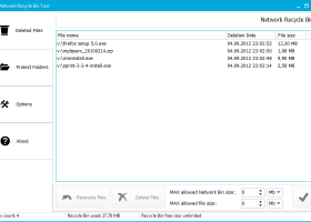 Network Recycle Bin Tool screenshot