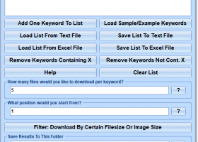 Download Images Files From Web By Keyword Software screenshot