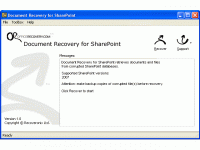 Document Recovery for SharePoint screenshot