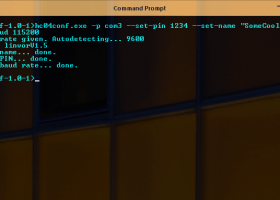 Bluetooth module configuration tool screenshot