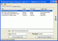 Password Recovery Engine for Internet Explorer screenshot