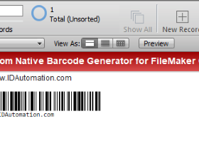 Filemaker Code 128 Generator screenshot