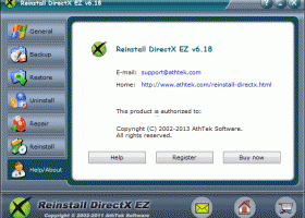 Reinstall DirectX EZ screenshot