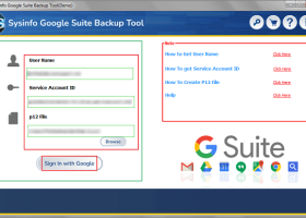 Sysinfo Google Workspace Backup Tool screenshot