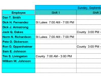 Dispatch Nurses to Hospitals with Excel screenshot