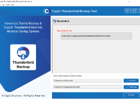 Mozilla Thunderbird Backup Tool screenshot
