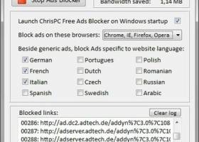 ChrisPC Free Ads Blocker screenshot
