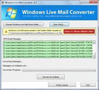 Exporting Windows Live Mail to Outlook 2010 screenshot