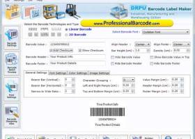 Manufacturing Barcodes Generator screenshot