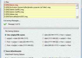 Bulk Import MSG to PDF screenshot