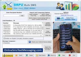 Online SMS Application screenshot