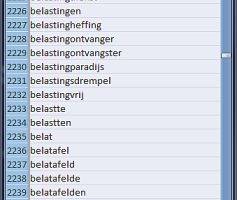 Wordlist Dutch screenshot