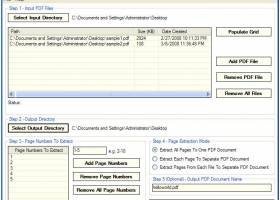 Advanced Batch PDF Page Extractor screenshot