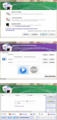 FlipBuilder DjVu to PDF (Freeware) screenshot