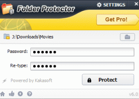 KakaSoft Folder Protection screenshot