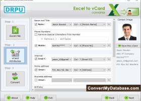 Convert Contact List to vCard screenshot