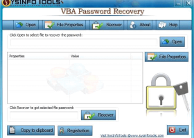 SysInfoTools VBA Password Recovery screenshot