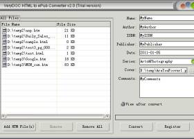 VeryDOC HTML to ePub Converter screenshot