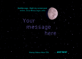 StarMessage Moon Phases screensaver screenshot
