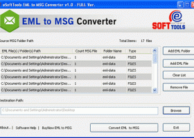 Convert EML to Outlook MSG screenshot