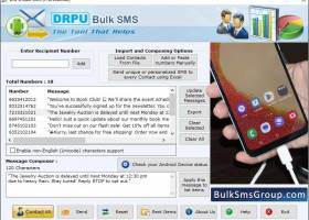 Group SMS Software screenshot