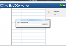 GainTools MBOX to EMLX Converter screenshot