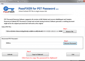 PassFixer PST Password Recovery screenshot
