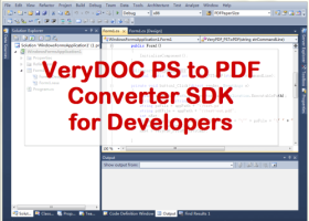 VeryUtils PS to PDF Converter SDK screenshot