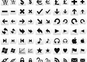 White Web Buttons screenshot