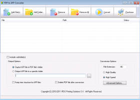 PDF to AFP Converter screenshot