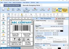 Make Barcode Label screenshot