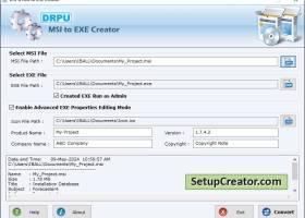MSI to EXE Converter Software screenshot
