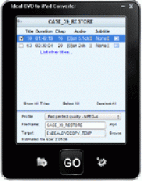 Ideal DVD to iPad Converter screenshot