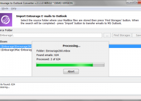 Entourage to Outlook Converter screenshot