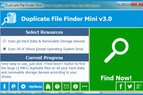 Duplicate File Finder Mini screenshot