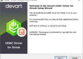 Devart ODBC Driver for Streak screenshot