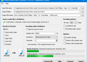 Context Menu Audio Converter screenshot
