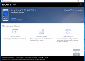 Sony Xperia Companion screenshot