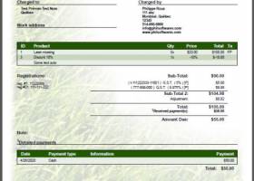The Cost Estimation And Invoice Manager screenshot