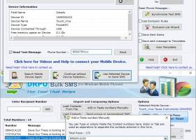 Online SMS screenshot