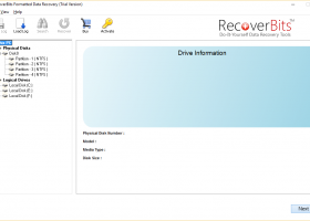 Formatted Data Recovery Software screenshot