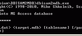 DBISAM to MS Access converter screenshot