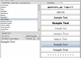Opcion Font Viewer Portable screenshot