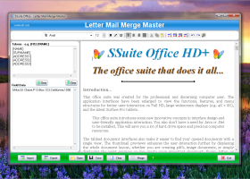 SSuite Mail Merge Master screenshot