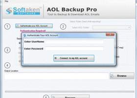 Softaken AOL Backup screenshot
