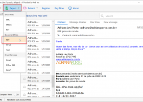4n6 Windows Live Mail to PDF Converter screenshot