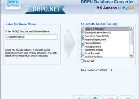 Database Migration Tool For MS Access screenshot