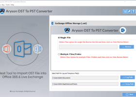 Aryson OST to PST Converter screenshot
