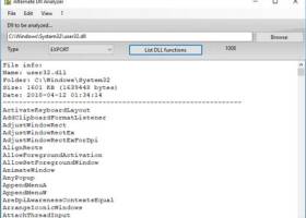 DLL Analyzer screenshot