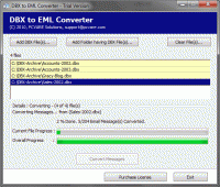 Outlook Express to EML screenshot